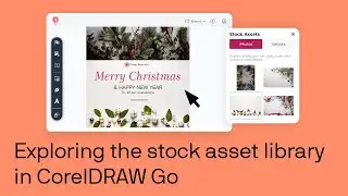 How to access stock assets in CorelDRAW Go | Step-by-step tutorial