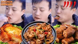 Village Funny Mukbang ｜Grilled Stone Food ｜Wild Cooking ｜Cooking And Eating Special Food Collection