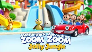 Waterpark Adventure 💦 | Zoom Zoom 🚗 | Kangaroo & Turtle Fun 🐢🦘 | Nursery Rhymes for Kids