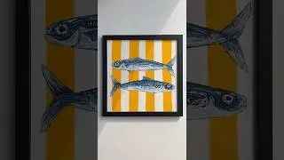 Easy Acrylic Painting l Fish Paint #painting #acrylic #shorts