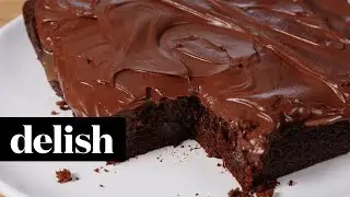 This Nutella Mocha Poke Cake Is Next Level | Delish + Krups