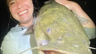 Fishing deep holes for Flathead,   Fox river