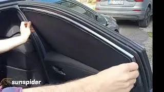 Privacy shades custom fit magnetic car sun shade curtain assembly in Toyota Corolla XII