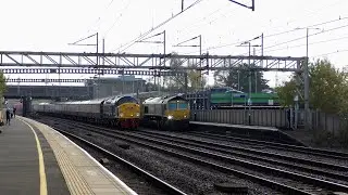 D213 Andania hauls the Royal Scot through HEAVY TRAFFIC