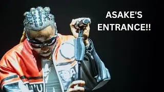 Asake entrance live at eko convention center Lagos Mr money with the vibe concert flytime fest