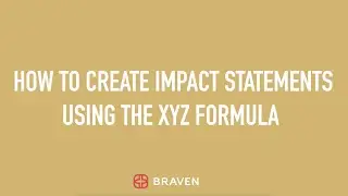 How to Create Impact Statements using the X by Y by Z Formula