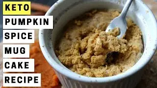 Low Carb KETO Mug Cake Recipe | PUMPKIN SPICE CAKE W/ CREAM CHEESE FROSTING | Easy Keto Diet Recipes