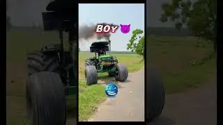 girl vs boy on tractor 🚜 #viral