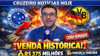 😱💰 NEGÓCIO MILIONÁRIO!CRUZEIRO FECHA VENDA HISTÓRICA DE JOIA DA BASE E CHOCA A TORCIDA!!