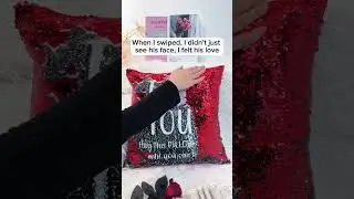I Love You, Hug This Pillow | Custom Sequin Photo Pillow