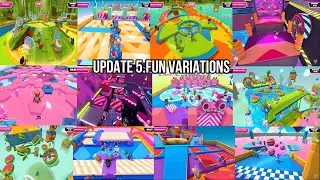 Some of the NEW jumping into Season 5 . FUN Variations | Fall guys new update