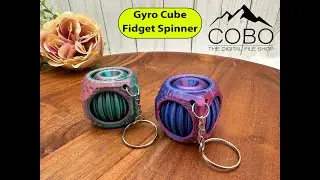 3D Printed Fidget Cube Spinner Keychains