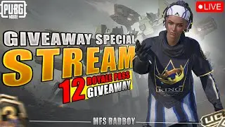 LIVE 🔥12 ROYALE PASS GIVEAWAY SPECIAL STREAM! ( PUBG Mobile ) 🚀