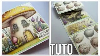 TUTO carte POP UP « livre » FACILE // paques..