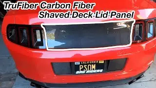 Installing a Shaved DECKLID on my 2013 Mustang [TruFiber V2 Decklid]