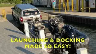 How to easily launch and dock a boat by yourself (or with a help) using a Dock-It Launcher kit.