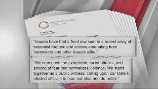 'Do better': Letter pleads to Iowa's lawmakers to end extremist rhetoric