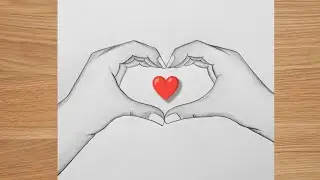 How to Draw Infinite Love Symbol with Hands | Pencil Sketch | Valentine's Day Special 
