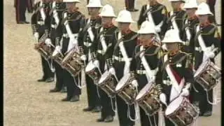 The Royal Marines 'Beat Retreat'