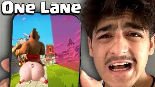 Я прошёл Clash Royale, используя только одну линию