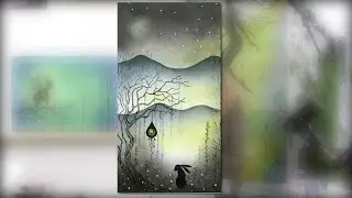 Tree Hive on a Starry Night - A Lavinia Stamps Tutorial
