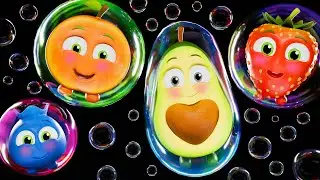 🍉 Dancing Funky Fruits with Bubbles | Baby Sensory Video and Fun Animation🍓