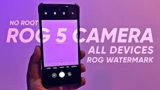ROG 5 Camera Port for All Devices | ROG Watermark | NO ROOT