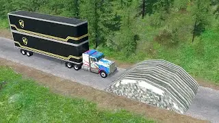 Mobil vs Speed Bumps - BeamNG Drive