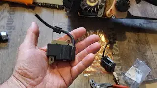Замена катушки зажигания на Stihl ms170