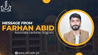 Farhan Abid | Associate Lecturer | Al-Karam International Institute