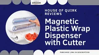 Magnetic Plastic Wrap Dispenser with Cutter #kitchen #kitchengadgets #kitchenappliances #kitchentool
