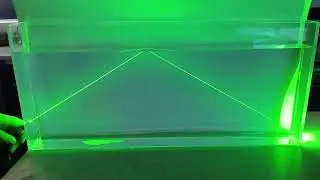 Totalreflexion in Wasser mit leistungsstarkem Laser #physik