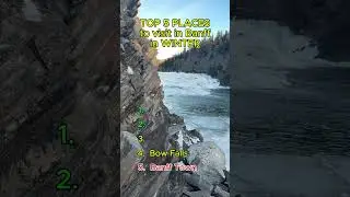 Top 5 places to visit in Banff in Winter  #banff #mountains #canada #travel #nature #winter