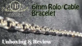 @HARLEMBLING  925 Silver 6mm Anchor/Rolo Bracelet Unboxing & Review
