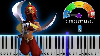 Gerudo Valley - The Legend of Zelda: Ocarina Of Time | EASY Piano Tutorial + Sheet Music (PDF)