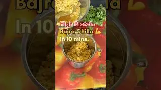 High Protein Bajra Moong Dal Chilla 🌾💪 | Weight Loss Friendly #shorts #recipe #ytshorts #protein