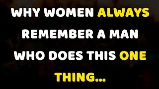Why Women Always Remember a Man Who Does This One Thing | Psychology Amazing Facts | @mindfactus