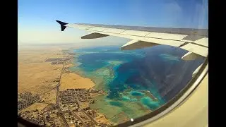 Hurghada. Хургаде. View from Airplane. HD 2017