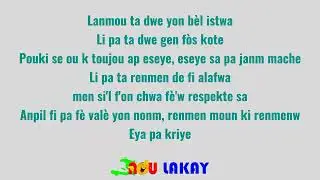 Ou Fou Pou Li - B&egrave;l Jazz | Lyrics Video by @NOULAKAY