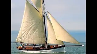 Pilot Cutter Replica Yacht MARY WINIFRED sailing out of Dartmouth