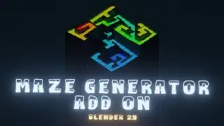Крутое дополнение-генератор лабиринтов для Blender 2.9!