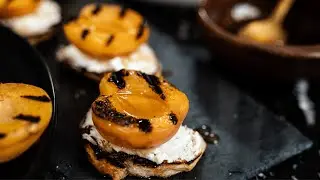 Grilled Apricot Crostini's