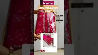 Meesho Most Viral Bandhani Saree ❤️#shorts #vaishalisakrodiya #meesho #viralvideo #trend #shortsfeed