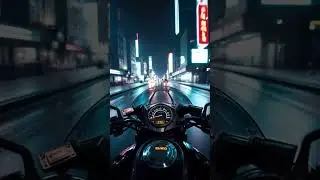 Midnight Ride Through Neon Lights
