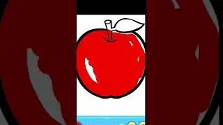 Writing apple. #apple #red #colorslearning #fruitsname