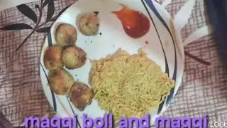 Sunday special vlog Maggi ball and maggi #food#taste #cooking #food #trending 
