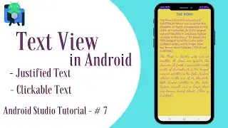 Text View in Android II Android Studio Tutorial - #7