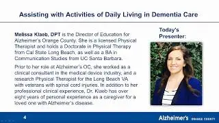 Assisting with Activities of Daily Living in Dementia Care