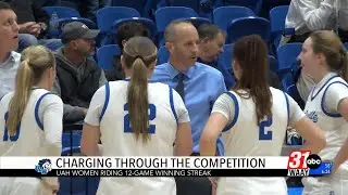 UAH charging through the competition: Chargers on record 12-game win streak