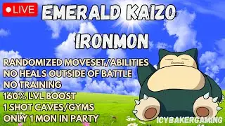 🔴LIVE - EMERALD KAIZO IRONMON - &uarr;▲HARDEST POKEMON CHALLENGE▲&uarr;
